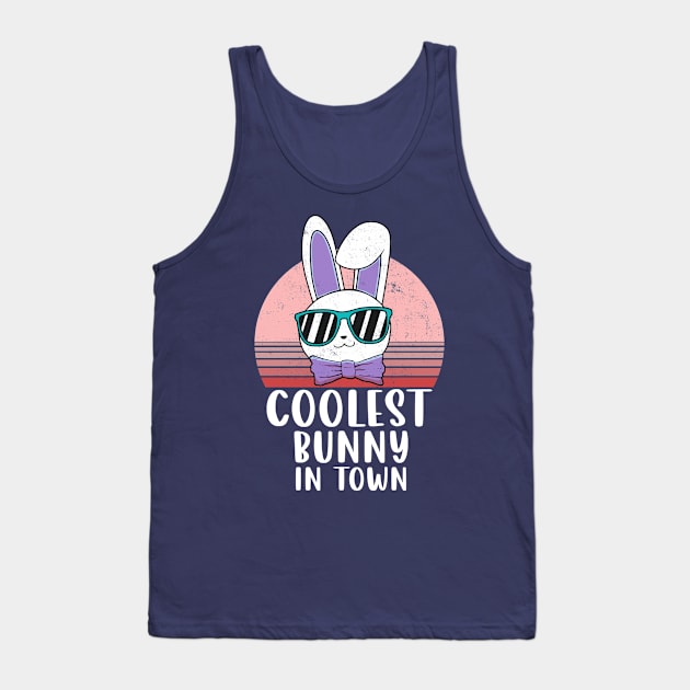 Funny Coolest Bunny In Town Sunglasses Easter Day 2022 Tank Top by fadi1994